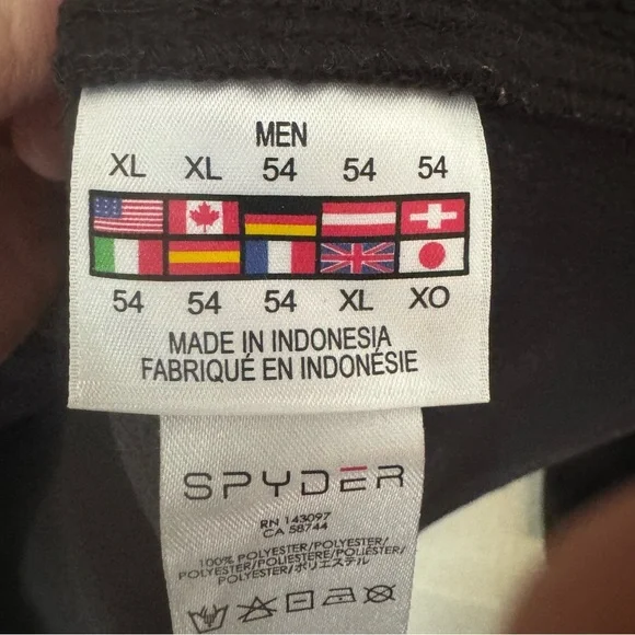 SPYDER Bandit Half Zip Fleece Sweater Jacket Black Pullover Outdoor Activewear - Picture 4 of 13